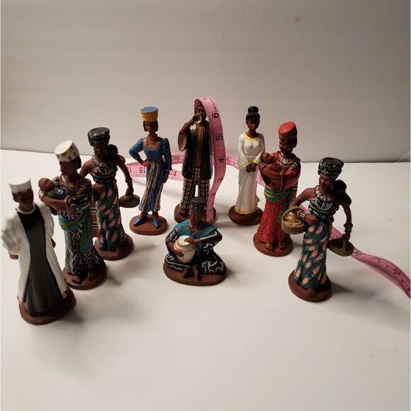 Vintage African Figurines (9 Pieces) - Picture 9 of 9